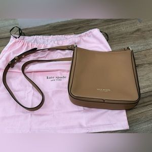 Kate Spade Hudson Pebbled Leather Small Messenger Crossbody Bag
